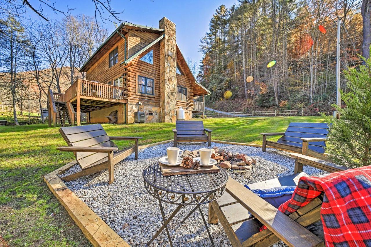 Creekside Bryson City Cabin With Private Hot Tub Villa Exterior foto