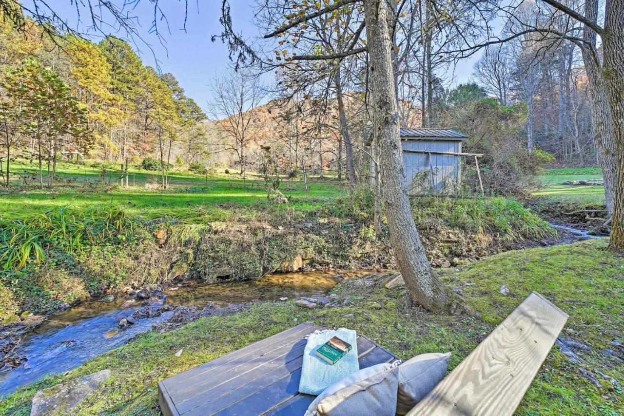 Creekside Bryson City Cabin With Private Hot Tub Villa Exterior foto